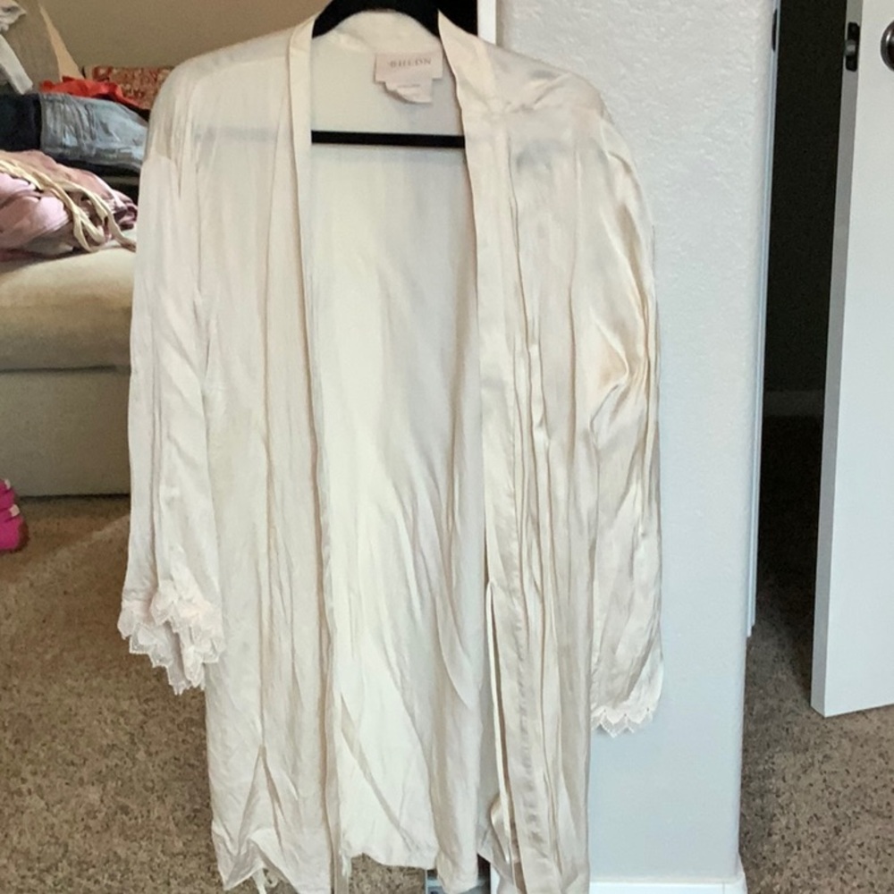 Bridal BHLDN Women's Cream Robe
